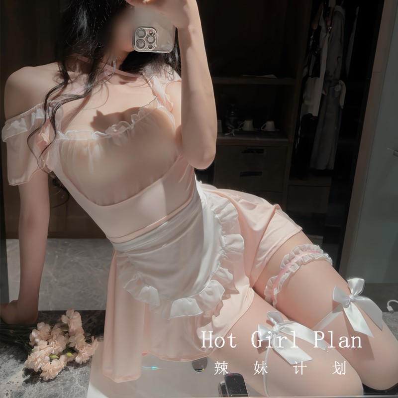 辣妹计划:甜心泡芙*女仆cos兔女郎制服蕾丝性感睡衣纯欲qqny内衣 - 图1