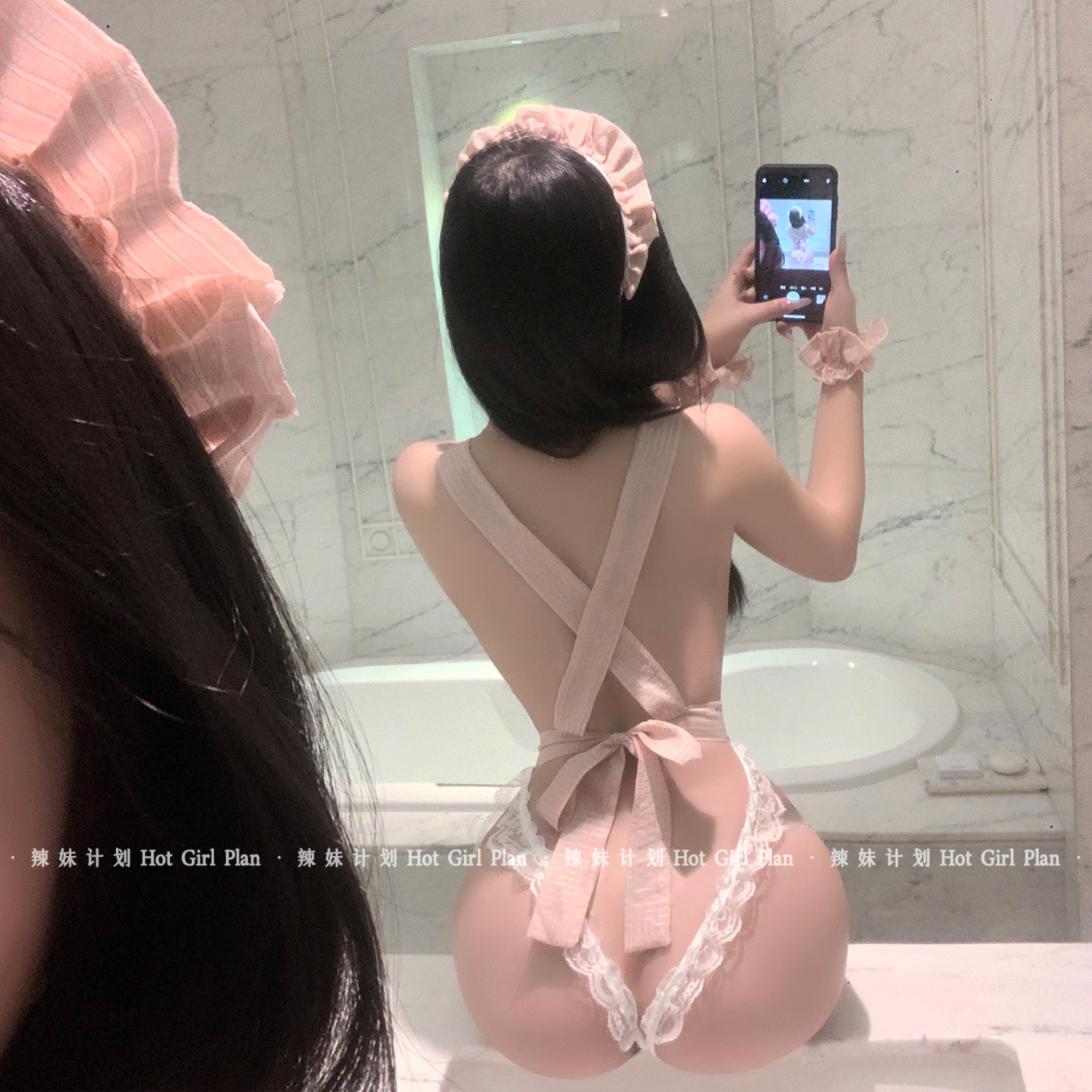 辣妹计划：甜心厨娘*可爱趣味性感睡裙女仆cos制服纯欲风qqny内衣 - 图0