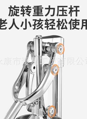鲜榨橙汁压榨器挤压橙汁商用不锈钢神器橙子水果手动榨汁机摆摊压