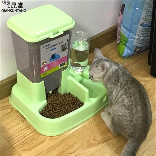 猫咪用品猫碗双碗自动饮水狗i碗自动喂食器宠物用品猫盆食盆猫食-图0