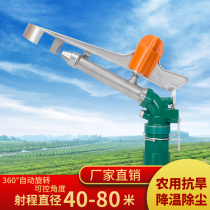 Agricultural Irrigation Spray Gun Garden Automatic Swivel Rocker Nozzle Farmland Sprinkler Irrigation Equipment Agriculture Drought-resistant Casting Diviner