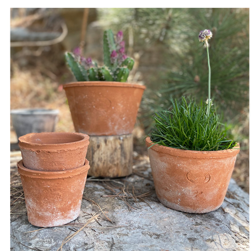 红陶花盆多肉绿植粗陶盆简约创意透气吸水泥瓦盆印章陶盆,淘宝优惠券,粉丝福利购,淘宝优惠卷