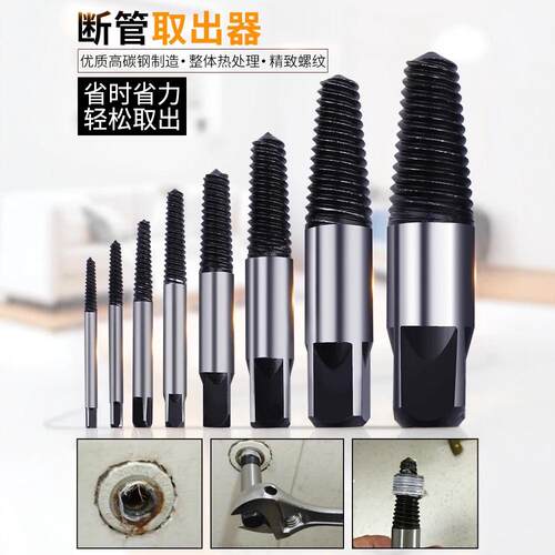 水龙头断丝取出器拆卸水管断管断头螺丝取丝器取断丝神器工具 - 图0