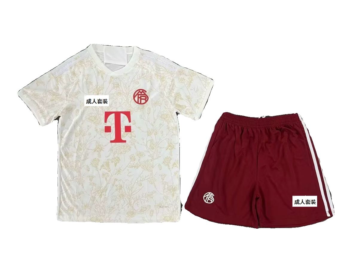 成人套装2324拜仁二客足球服球衣队服速干Bayern Munchen suit-图2