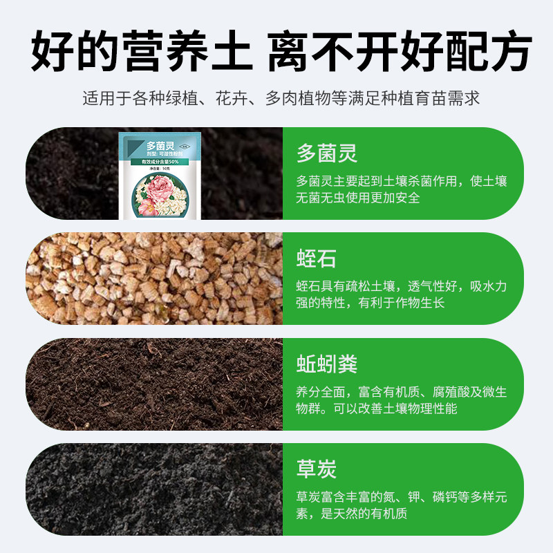 营养土家用养花种菜专用土多肉盆栽通用型种植土园艺土壤花土肥料