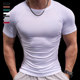 Domineering muscle short-sleeved quick-drying men's routine