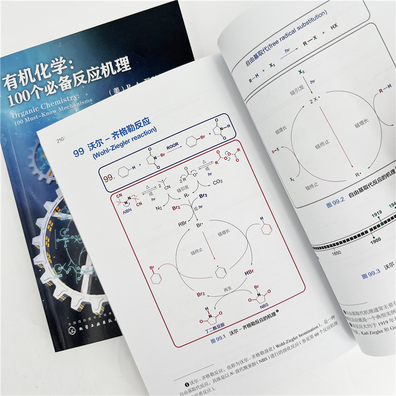 有机化学 100个必备反应机理 瓦利乌林 编 生动的图示和简明的语言介绍了有机化学中更为重要的100个反应机理 化学工业出版社 - 图1