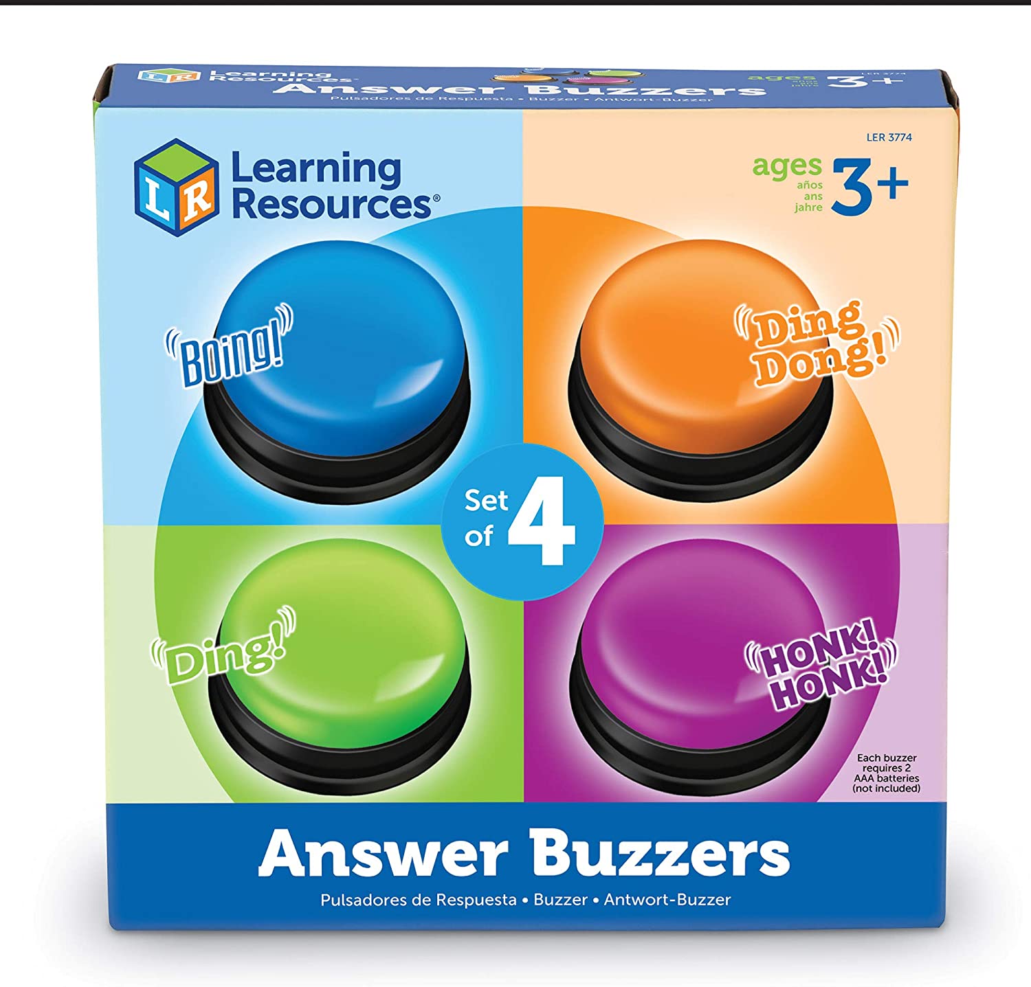 现货 美国Learning Resources Answer Buzzers应答蜂鸣器  多色 - 图2