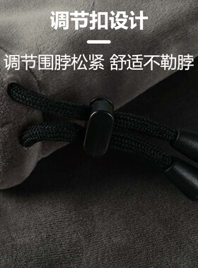 JEEP冬季加绒加厚纯色男女护颈椎