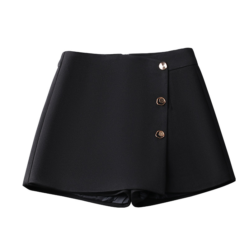 不规则毛呢2021秋冬新款裙裤女短裙 佐帕莎半身裙