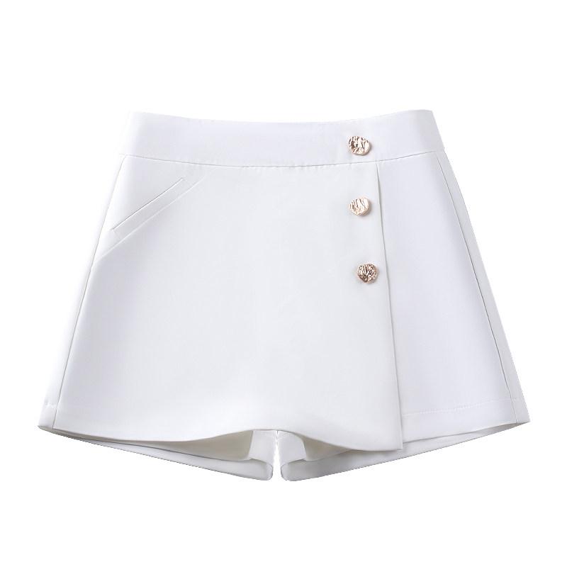 白色短裤裙夏季2022新款高腰裙裤 佐帕莎休闲裤