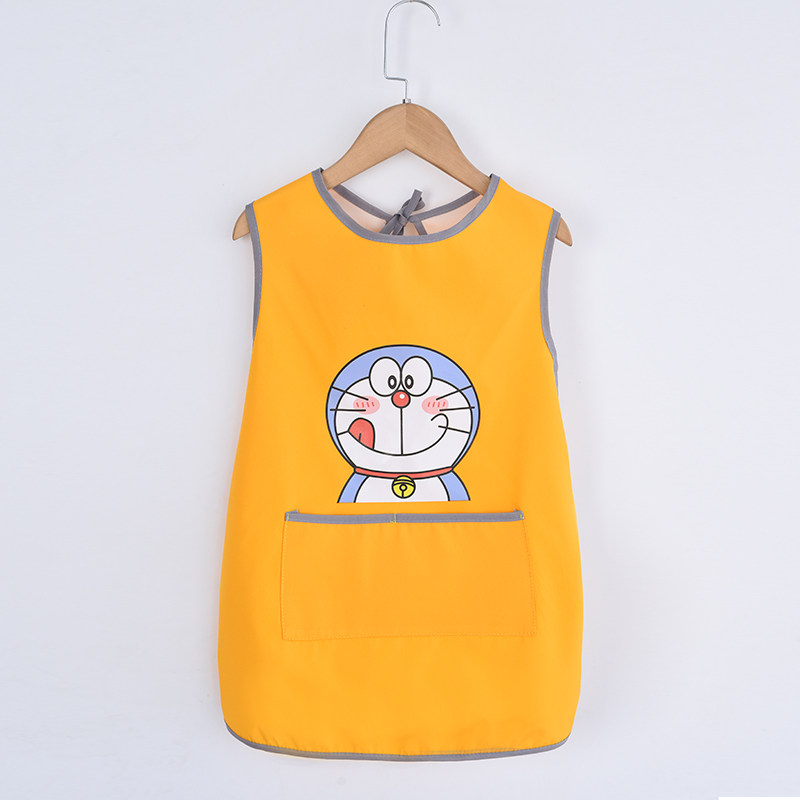 婴儿防水防污辅食围兜大童画画衣加长夏季围裙薄款女孩无袖美术衣,淘宝优惠券,粉丝福利购,淘宝优惠卷
