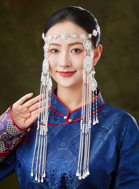 蒙古族头饰耳环女民族风发饰