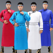 New Mongolian clothing mens Mongolian robes Changu to improve modern Monts daily dress ethnic dance stage performance out of service