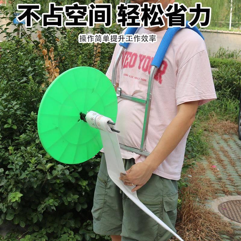 卷水管神器农用手摇架子浇地收卷器滴灌带消防水管水袋电线卷盘器 - 图2