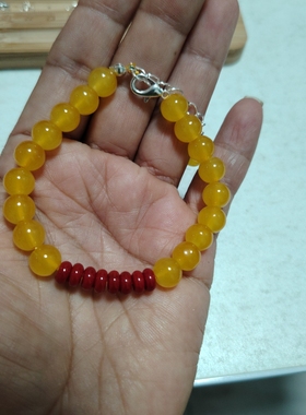 8mm琉璃珠手串瓷珠算盘珠纯手工时尚气质手链圆珠合意