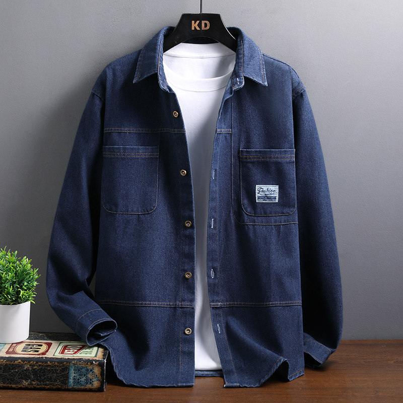 青少年春秋季长袖衬衫外套12岁男孩13初高中学生14大童15牛仔衬衣,淘宝优惠券,粉丝福利购,淘宝优惠卷