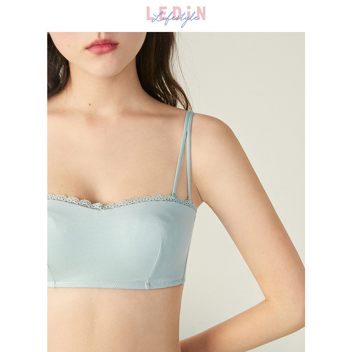 乐町多色无钢圈莫代尔可拆卸抹胸 乐町内衣文胸