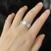 December Flower Goddess pure silver 999.9 women's ring