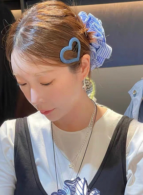 牛仔系列BB夹简约百搭刘海夹发卡边夹韩系掰掰夹前额刘海夹发饰品