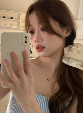 可爱曲奇小熊蝴蝶结方形发圈大肠圈少女心头绳皮筋手作发饰头饰品