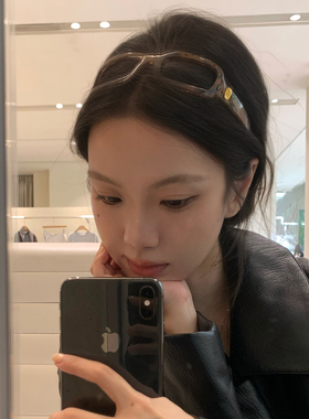可折叠眼镜发箍女款2026新款高颅顶蓬松头箍日常外戴洗脸发卡头饰