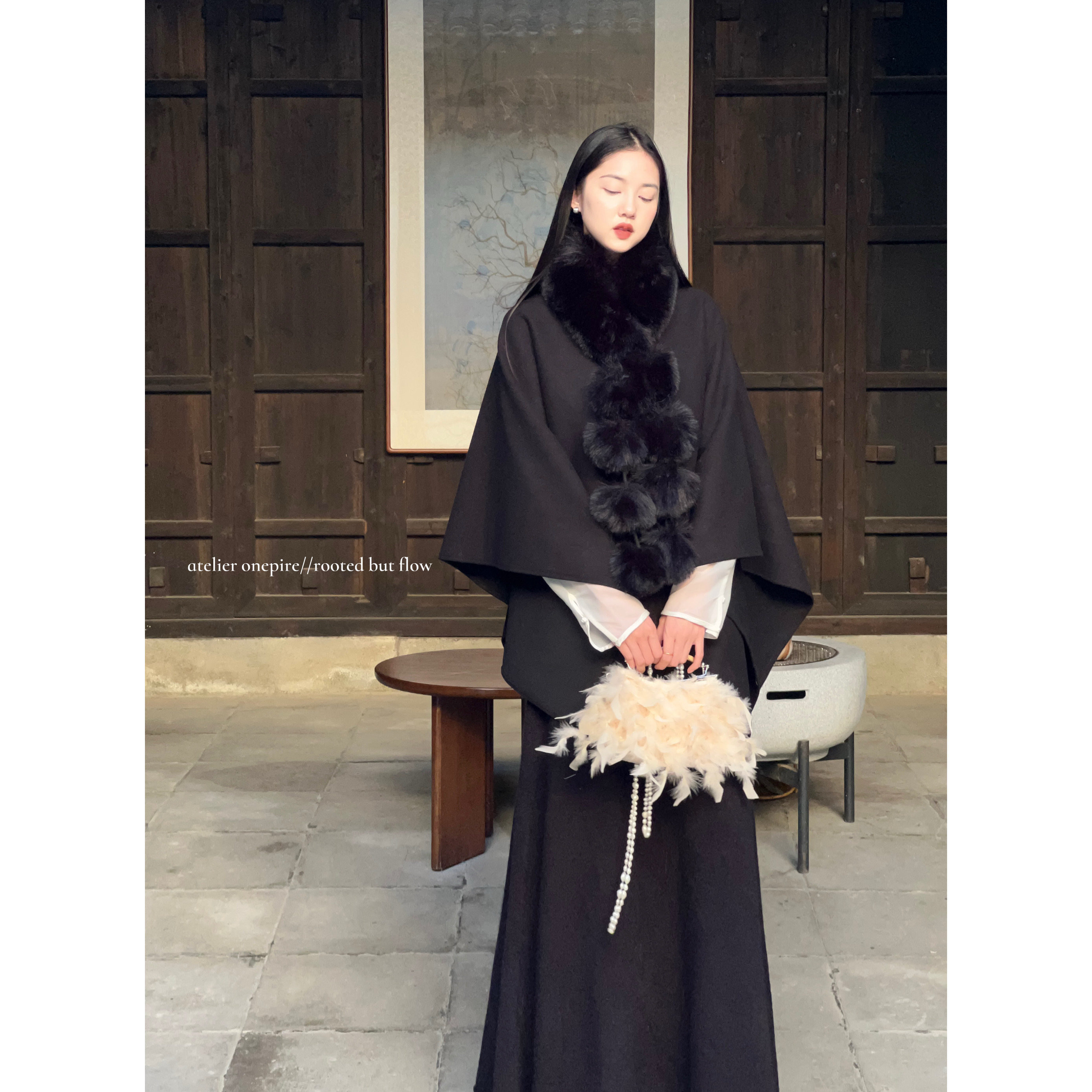 Onepire|本期半回馈·《素影琼裘》气质女神毛领披肩半裙套装,淘宝优惠券,粉丝福利购,淘宝优惠卷