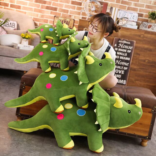 Plush toy ຂະ​ຫນາດ​ໃຫຍ່ triceratops doll ງາມ​