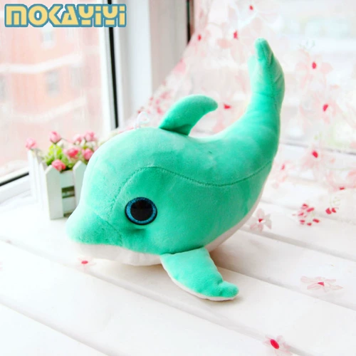 Реалистичная синяя плюшевая игрушка, морская кукла, желтая подушка для сна, дельфин