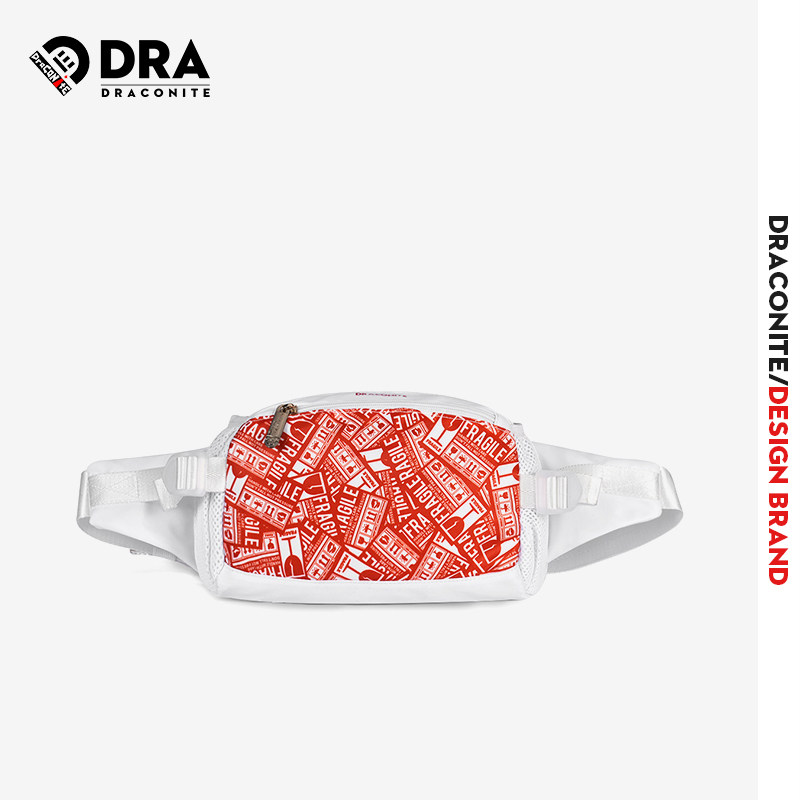 draconite潮牌原创嘻哈蹦迪小胸包 draconite男士包袋