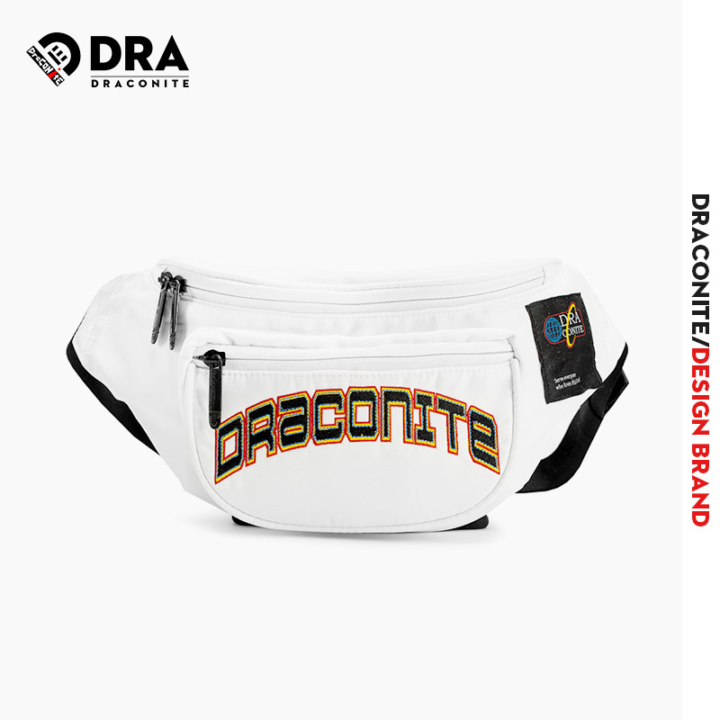 draconite国潮原创个性印花腰包 draconite男士包袋