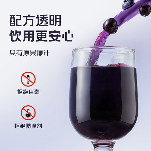 宁安堡杞小养蓝莓黑枸杞原浆鲜榨果汁营养品健康饮品送礼盒2700ml-图1