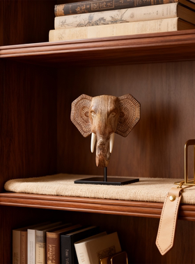 梵凡艺术新中式高档大象摆件