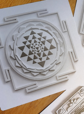 坛城曼陀罗涂色3D立体视觉DIY
