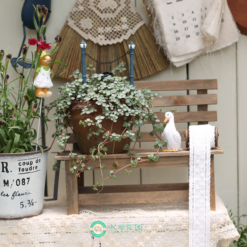 花园椅子ZAKKA风杂货风桌面椅子摆件复古做旧风椅子花架小凳子,淘宝优惠券,粉丝福利购,淘宝优惠卷