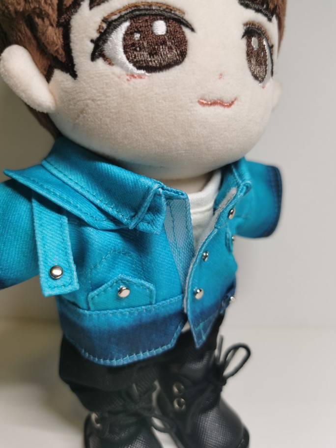 Mirror公仔衫娃衣20cm应援AnsonLo卢瀚霆广告蓝渐变外套 - 图1