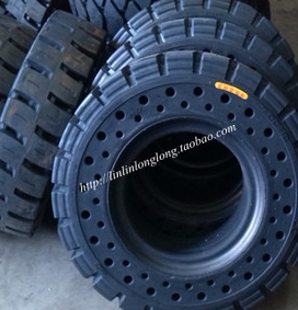 杭州合力龙工柳工后轮正新6.50-10叉车实心轮胎650-10叉车专用 - 图0