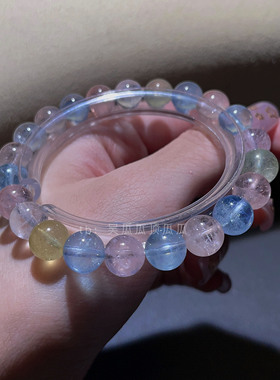 天然冰透无优化原色彩摩根石