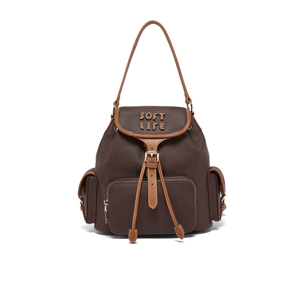 圣诞礼物百思图25冬季商场新款大容量书包旅行双肩背包女WQ001DX5,淘宝优惠券,粉丝福利购,淘宝优惠卷