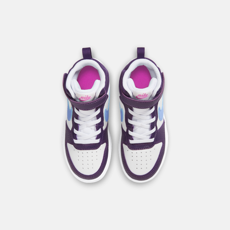 耐克酷菠萝幼童皮面运动鞋魔术贴冬男女童板鞋NIKE COURT CD7783,淘宝优惠券,粉丝福利购,淘宝优惠卷