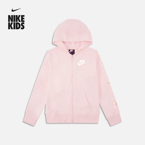 Nike, толстовка с капюшоном с молнией, подходит для подростков, на молнии