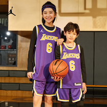 Jordan official Nike Jordan Childrens Los Angeles Lakers NBA Grand Boy Speed Dry jersey DR0838