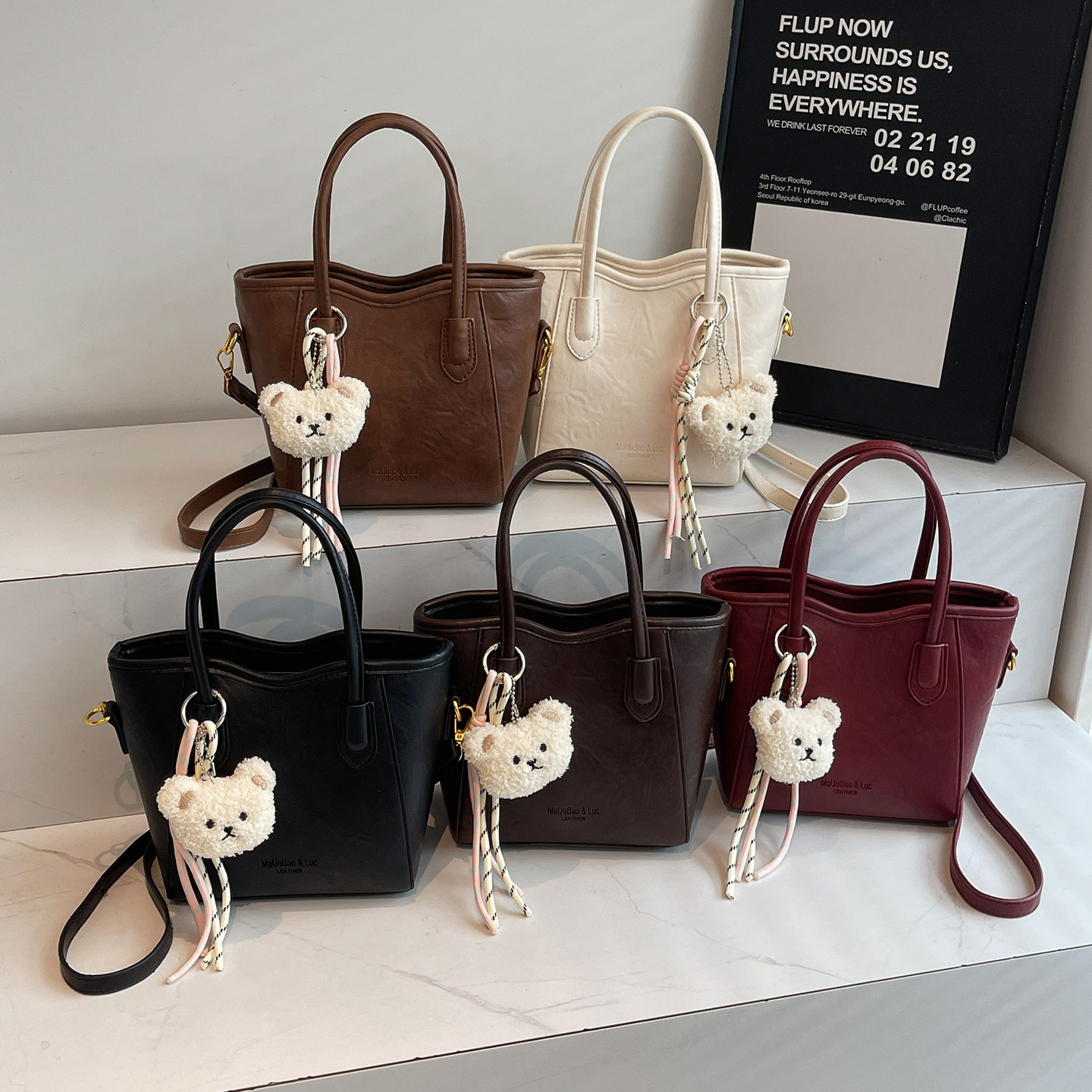 高级感手提包包女2025新款时尚百搭单肩斜挎包秋冬复古通勤水桶包,淘宝优惠券,粉丝福利购,淘宝优惠卷