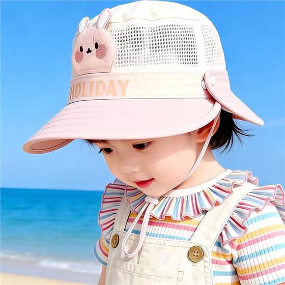 Spring and summer sun protection hat for girls