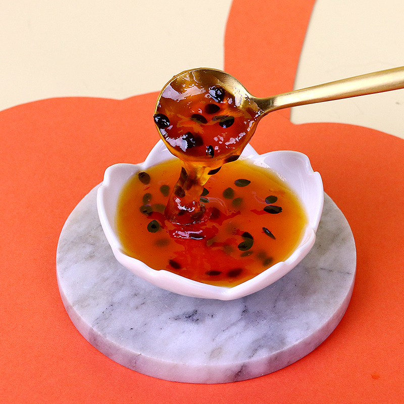 航帆百香果果酱果肉涂抹奶茶原料图片_2