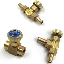 Brass DPS regulating valve flow control valve 1 minute 2 inside and outside silk thread Right angle Living joint full copper needle type valve
