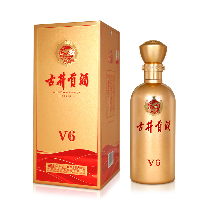 【官方旗舰店】古井贡酒 V6 50度500mL*6瓶浓香型酒水纯粮食酒-图3