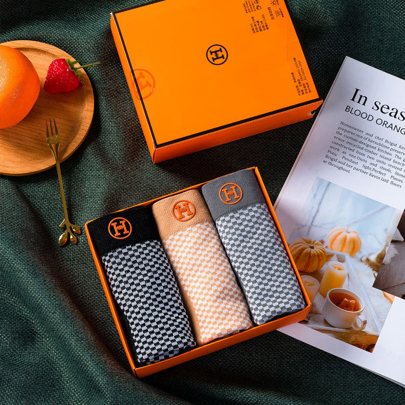 俞兆林莫代尔男士四平角轻薄内裤 俞兆林优格男平角内裤