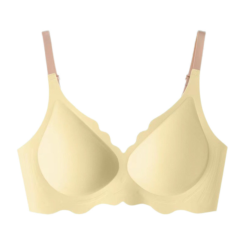 无钢圈薄款小胸聚拢上托小浪花文胸 俞兆林优格文胸