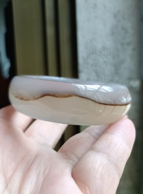 特价天然巴西玛瑙手镯/经典宽条/缠丝纹理/原石无烧女礼184